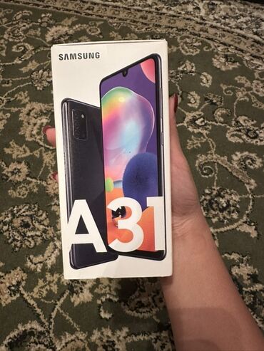 камера задняя: Samsung Galaxy A31, Б/у, 128 ГБ, цвет - Черный, 2 SIM