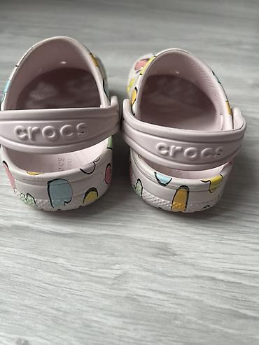 Шлёпанцы: Цвет - Розовый Шлёпанцы, Crocs, Размер: 24, Для девочек — 3