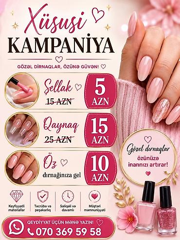 Xüsusi kampaniya – gözəl dırnaqlar, özünə güvən! Təkliflər: - Şellak lalafo.az -da Xüsusi kampaniya – gözəl dırnaqlar, özünə güvən! Təkliflər: - Şellak