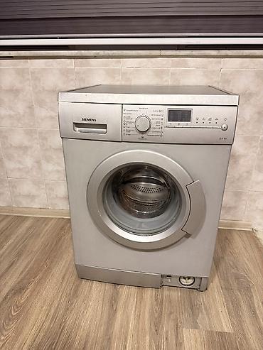 Məişət texnikası: Paltaryuyan maşın Siemens, 6 kq, İşlənmiş, Avtomat, Qurutma var, Kredit yoxdur, Ünvandan götürmə — 1