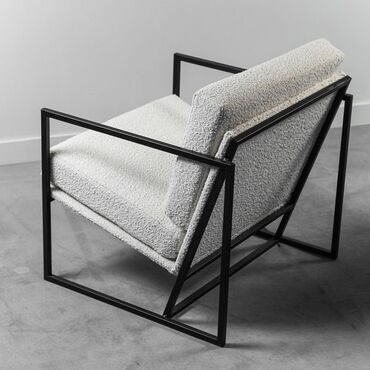 металлический стул для кухни: Кресло в современном минималистичном стиле - Конструкция: открытая