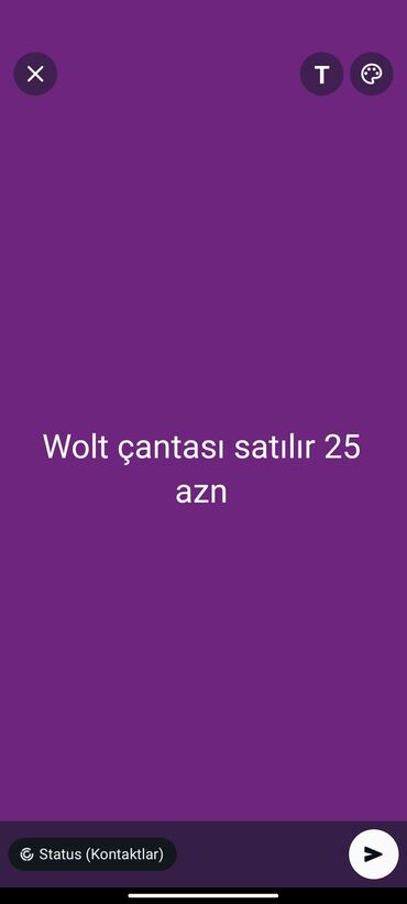 Çantalar: Super vəziyyətdədir