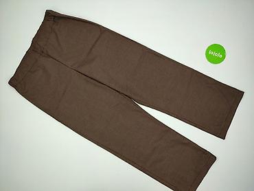 brazowe: Spodnie materiałowe damskie, rozmiar L — 2