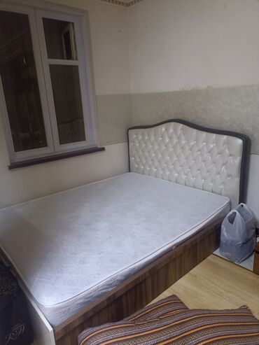кровать односпальная купить: Б/у, Двуспальная кровать, Без подьемного механизма, С матрасом, Азербайджан
