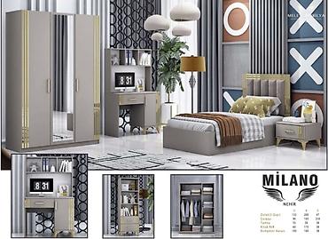 metbex divan desti: Oğlan və qız üçün, Yeni, Təknəfərlik çarpayı, Dolab, Tumba, Yazı masası — 1