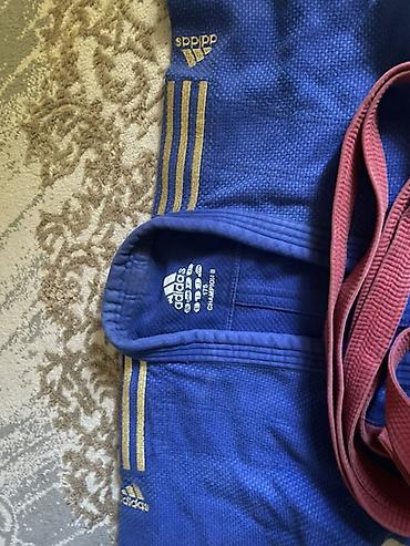 champ: Кимоно для дзюдо Adidas (синее) + пояс - Модель: Adidas Judo (серия — 3