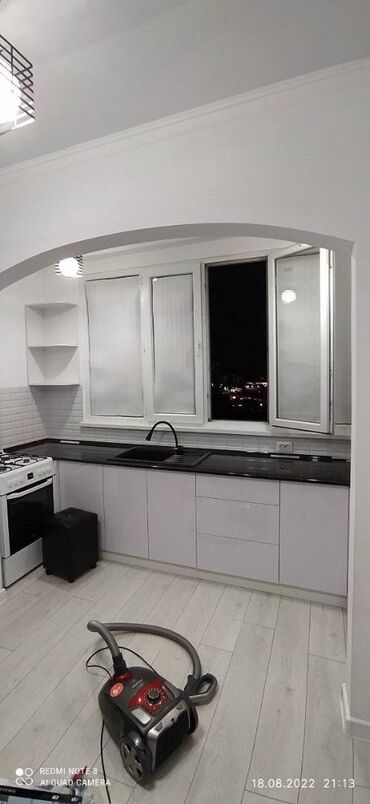 1 ком квартира кок жар: 1 комната, 45 м², 108 серия, 8 этаж, Евроремонт