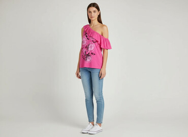 T-shirty: Sisley, T-shirt damski, rozmiar S