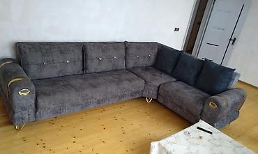 divan transformer: Künc divan – müasir dizayn, rahat oturuş - Forma: L-şəkilli künc — 6