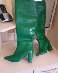 сапоги демисезонные кожаные: Размер: 39, Новый