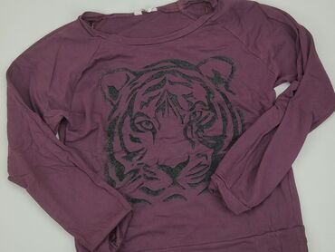 czarne bluzki z aplikacją: Sweatshirt, M (EU 38), condition - Good