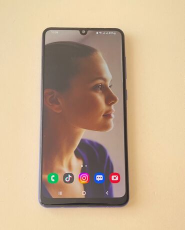 Samsung: Samsung Galaxy A31, 128 GB, rəng - Göy, Barmaq izi, İki sim kartlı, Face ID