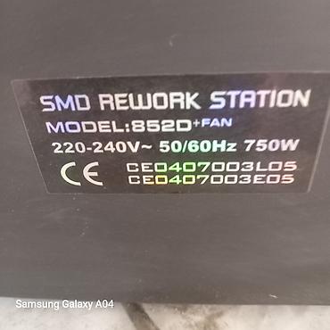 qızdırıcı fen: Lukey 852D+ Fan SMD Rework Station Xüsusiyyətlər: - 2-i 1-də — 3
