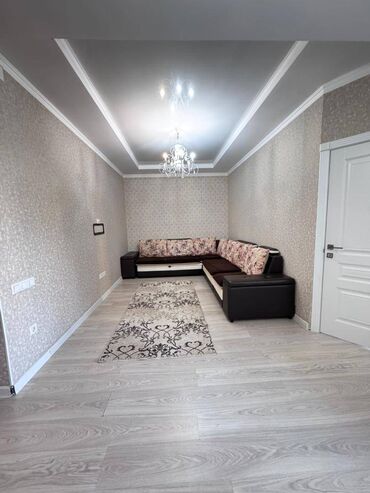 комнаты в иссык куле: 2 бөлмө, 52 кв. м, Элитка, 2 кабат, Евроремонт