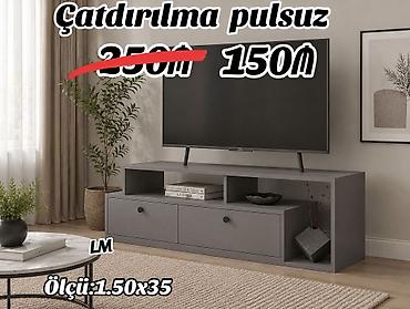 televizo: Yeni, Düz TV altlığı, Polkalı, Laminat — 1