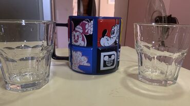 qedmi qablar: Fincanlar, rəng - Göy, Keramika