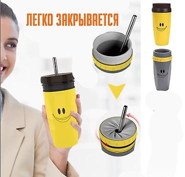 sultan chai: Непроливающаяся Термокружка с трубочкой Twizz Neolid cup Пить чай — 7