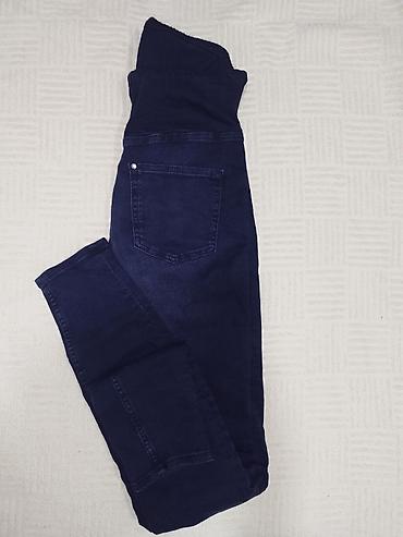 evolution trenerke: Trudničke farmerke – Super Skinny High Rib, veličina S - Model: Super — 2
