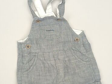 legginsy z lampasem srebrnym: Dungarees, 0-3 months, condition - Perfect