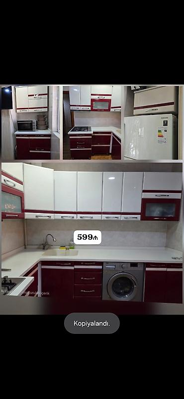 guxna mebeli: *599₼ MƏTBƏX mebeli :-TƏCİLİ SATILIR*‼️ ÖLÇÜ:-180*260*90 ÜZƏRİNDƏ — 1