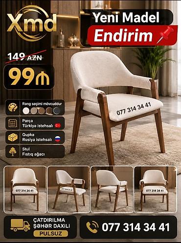 Stullar: Yeni model armaturlu yumşaq stul - Material: fıstıq ağacından möhkəm — 1