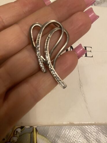 Üzüklər: Alyans, Üzük, Swarovski, Gümüş, 916 Əyar, Topaz — 13