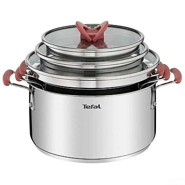 tefal cay: Qazan, rəng - Gümüşü, Paslanmayan polad, Tefal, Fransa — 2