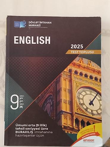 luc saatları: Məhsul: “ENGLISH 2025 – Test Toplusu” (Dövlət İmtahan Mərkəzi) - — 1