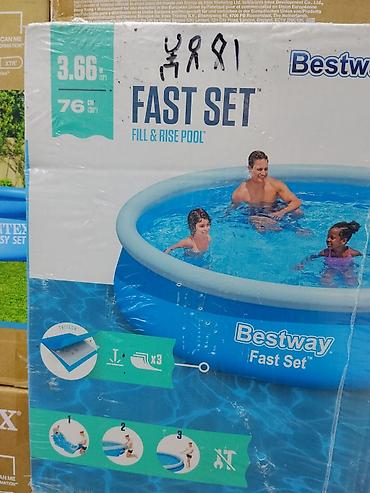 Надувной бассейн Bestway Fast Set (Fill & Rise Pool) - Диаметр at lalafo.kg Надувной бассейн Bestway Fast Set (Fill & Rise Pool) - Диаметр
