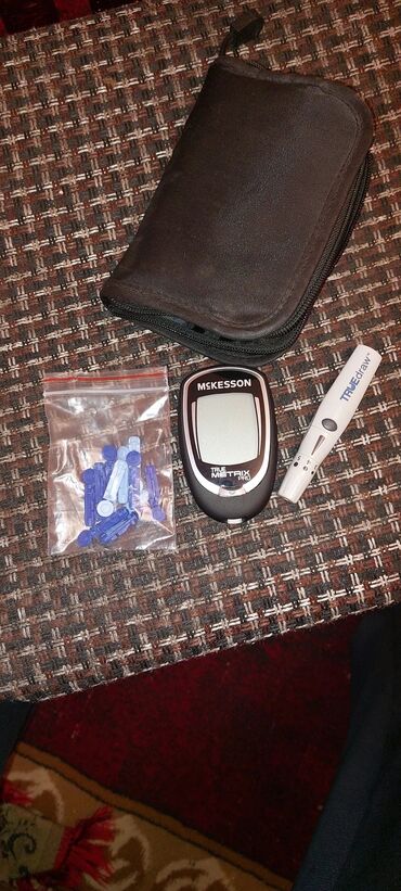 Медицинские лампы: McKesson TRUE METRIX qan şəkəri ölçən cihaz dəsti, şəkər səviyyələrini