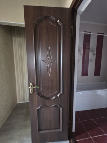 корпусные жалюзи: Жабык ички эшик, МДФ, Panel, түсү - Күрөң
