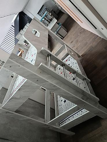 bunk bed: Двухъярусные детские кровати из ЛДСП - Конструкция: два спальных — 3