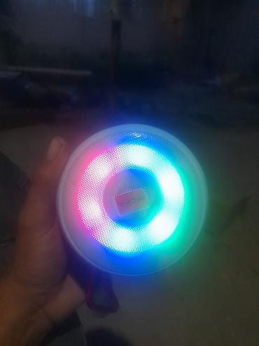 monster notebook azerbaycan qiymeti: RGB işıqlı portativ Bluetooth kolon - Yuvarlaq dizayn, ön paneldə — 2