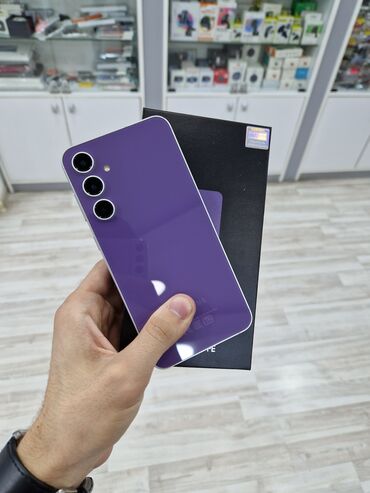 samsun a21: Samsung Galaxy S23 FE, 128 ГБ, цвет - Фиолетовый, Гарантия, Кнопочный, Сенсорный