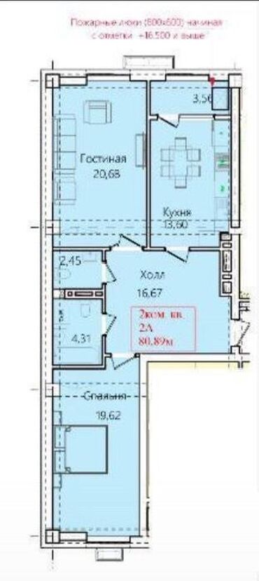 индивидуальные дома: 2 комнаты, 80 м², Элитка, 14 этаж, ПСО (под самоотделку)