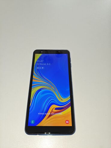 2 el telefonlar samsung: Samsung Galaxy A7 2018, 64 GB, rəng - Mavi, Barmaq izi, İki sim kartlı, Face ID