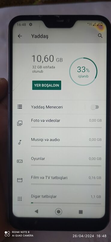 telefon lənkəran: Xiaomi Mi A2 Lite, 32 GB, 
 Barmaq izi, İki sim kartlı