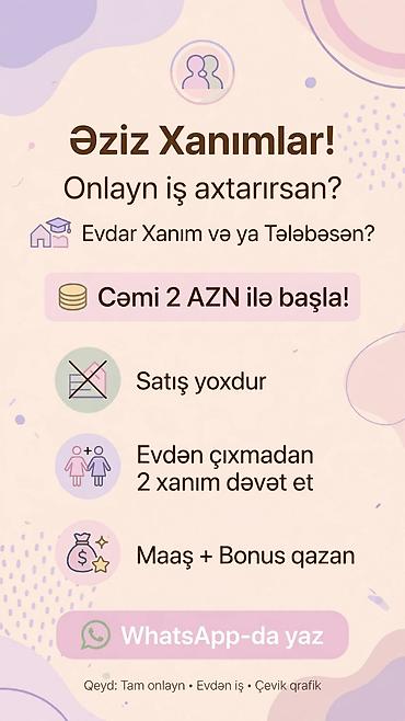 qocalar evi vakansiya: Xanımlar üçün onlayn iş+ at ətraflı məlumat verim — 6