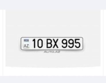 Другие аксессуары: Avtonömrə: 10 BX 995 - Nömrə formatı: 10 BX 995 - Ölkə/region: AZ