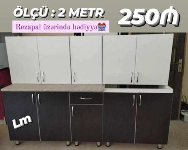 pilleken alti skaf: *Mətbəx mebellərinin sifarişlə hazırlanması✔️* Ölçü : 2 metr üst