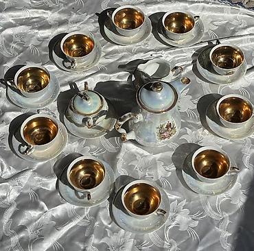 xrom caydan: Çay dəsti, rəng - Ağ, Farfor, 12 nəfərlik, Almaniya — 7