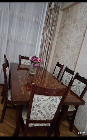 Digər mebel: SekineMasa Desti 350 azn satilir‼️12stulu var qoz agacindandi masa