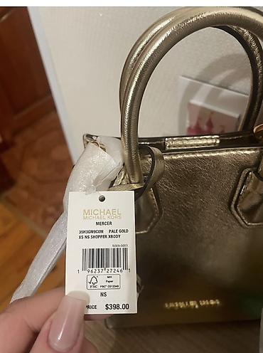 Çantalar: Michael Michael Kors Mercer XS NS Shopper Xbody çanta - Rəng: Pale — 1
