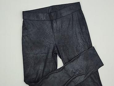 czarne stroje: Legginsy Ze skóry ekologicznej damskie, rozmiar S — 1