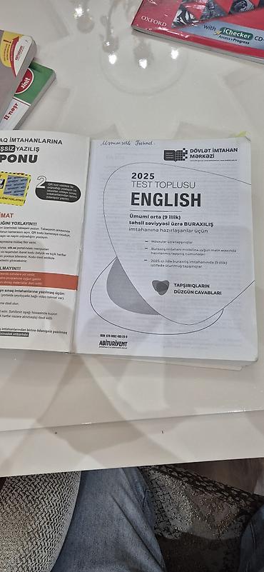 Testlər: Məhsul: “English – 2025 Test Toplusu” (Dövlət İmtahan Mərkəzi — 3