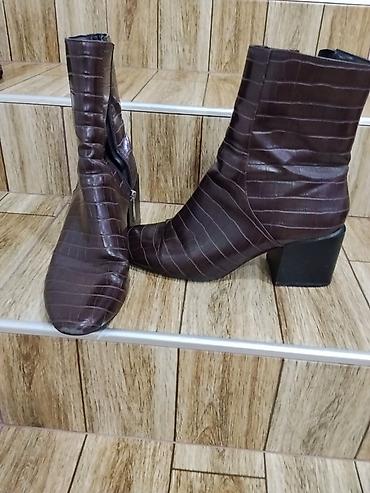 c4 batinka: ZARADAN alınmış 41 size -Qadın botları – tünd qəhvəyi, timsah naxışlı — 2