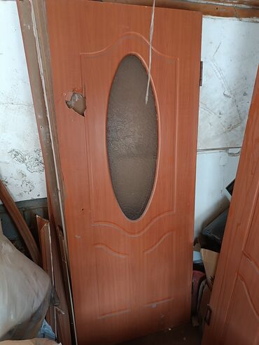 наружной двери: Стеклянная дверь, МДФ, Распашная, Б/у, 200 *80, Самовывоз
