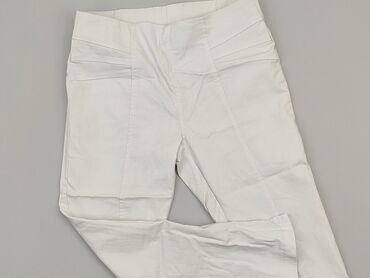 eleganckie bluzki do białych spodni: Spodnie 3/4 Damskie, L, stan - Dobry