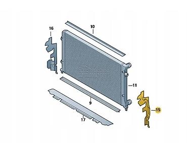golf 6 instrument tabla: NOSAC HLADNJAKA MK5 A5 JETTA ZA VOLKSWAGEN GOLF 5 | odgovara za A5 — 1