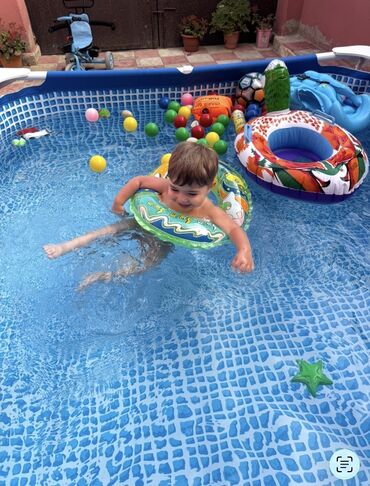 композитные бассейны в баку: INTEX hovuz - Ölçü: 3.00 m x 2.00 m x 75 sm (118" x 78 3/4" x 29